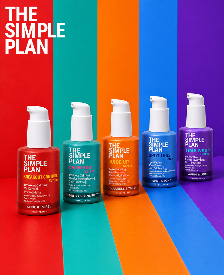 The Simple Plan — 5 serum lineup